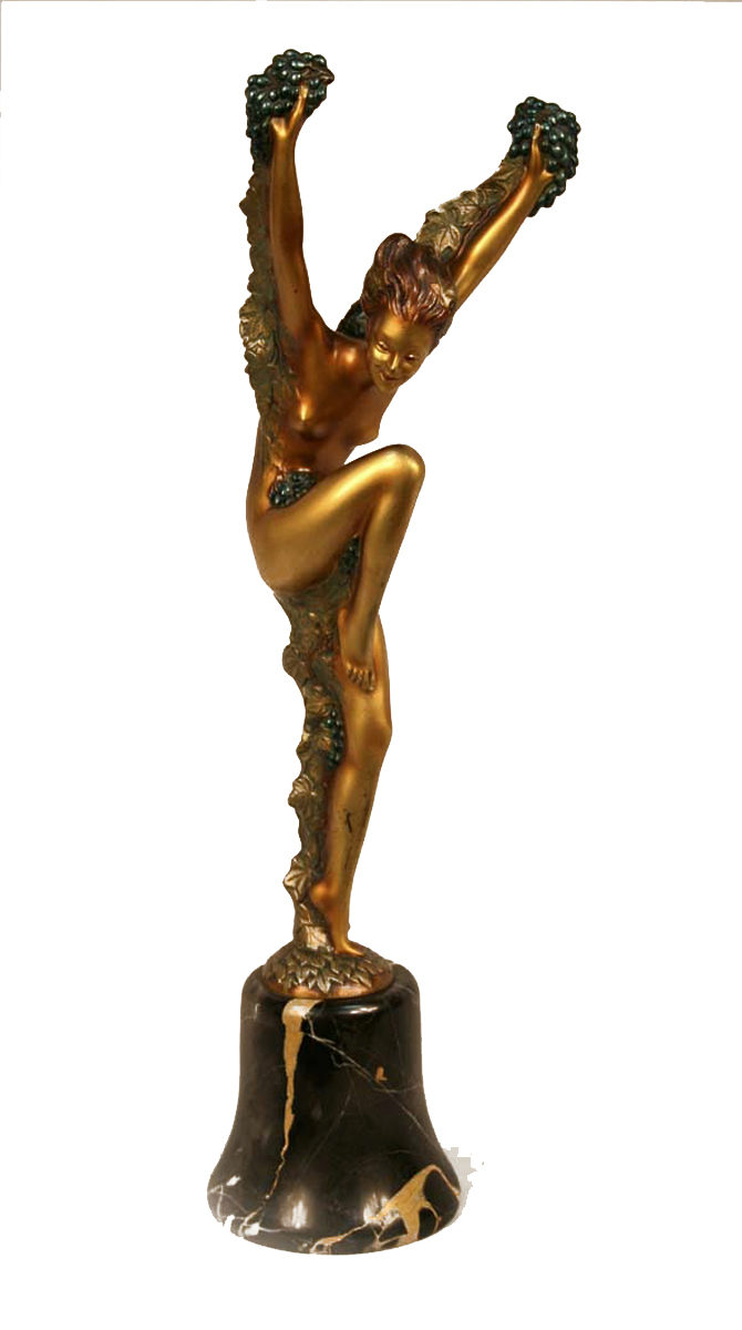 Autumn Dancer Art Deco Sculpture by Otto Poertzel Modernism